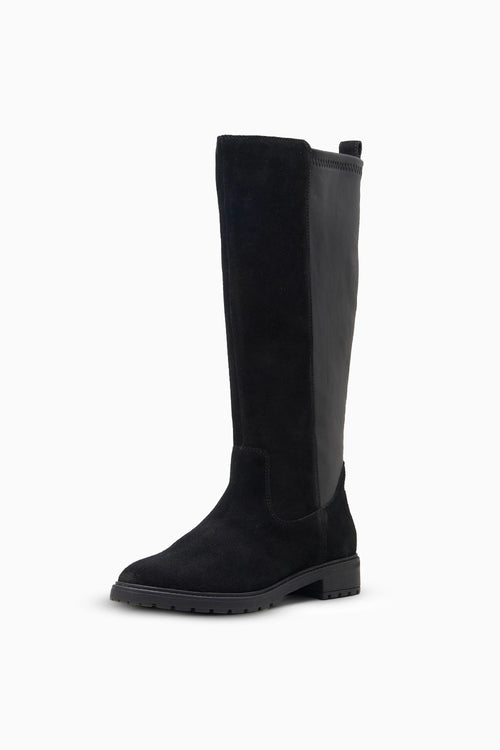 Strech Long Black Boot