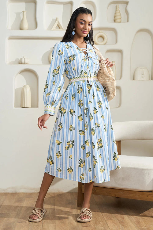Marina Blue Midi Dress