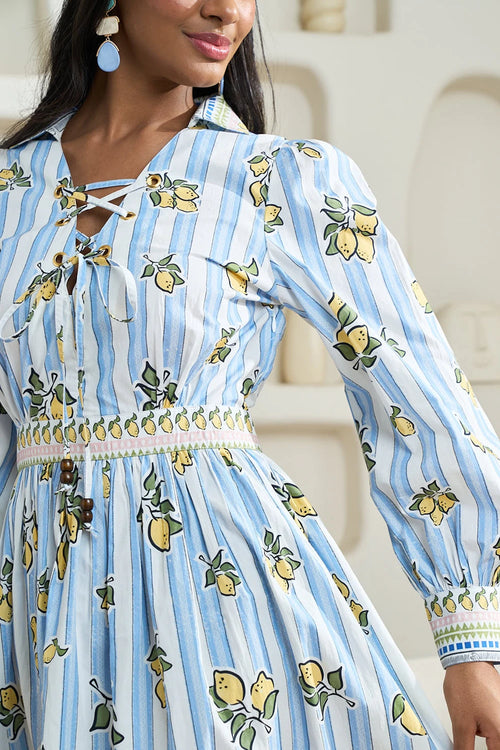 Marina Blue Midi Dress