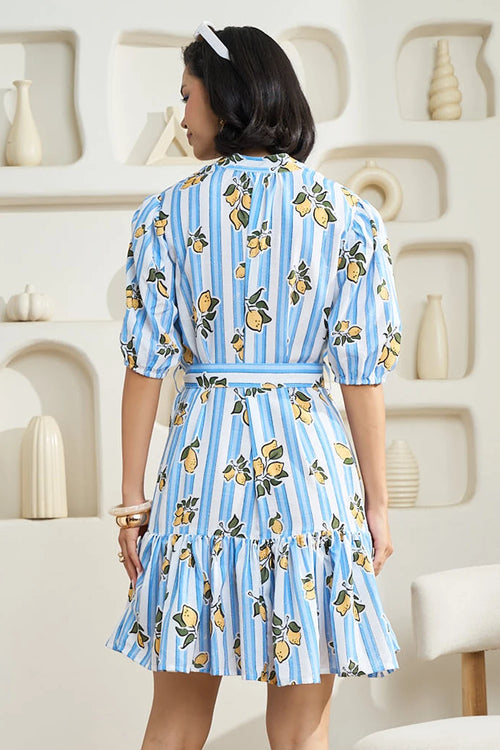 Skylar Blue Short Dress