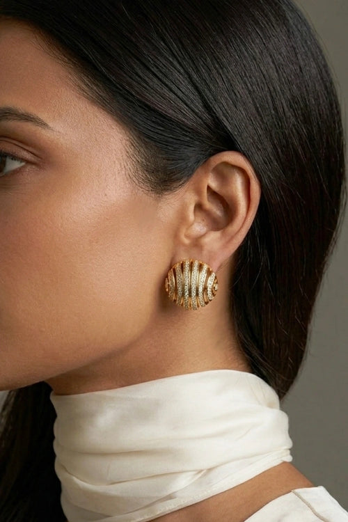 Arc Gold Dome Studs