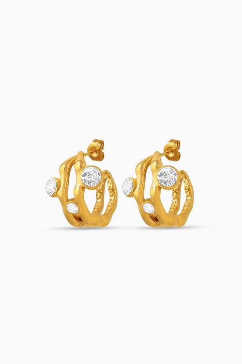 Orbit Gold Wrap Studs