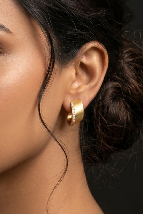 Gilded Curve Studs
