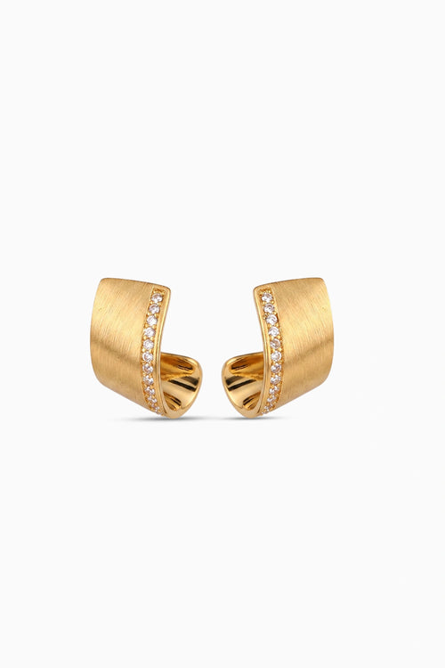 Gilded Curve Studs
