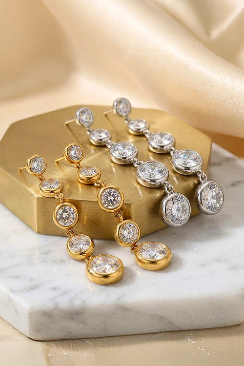 Gradient Gold Drop Earrings