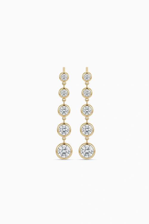 Gradient Gold Drop Earrings