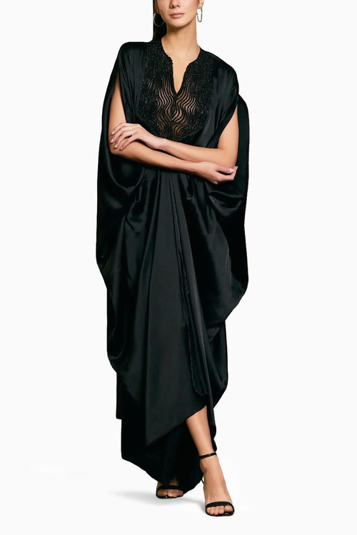 Black Goe Rope Kaftan