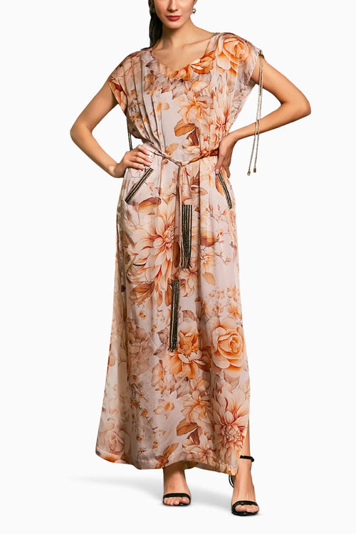 Goe Moth Printed Kaftan