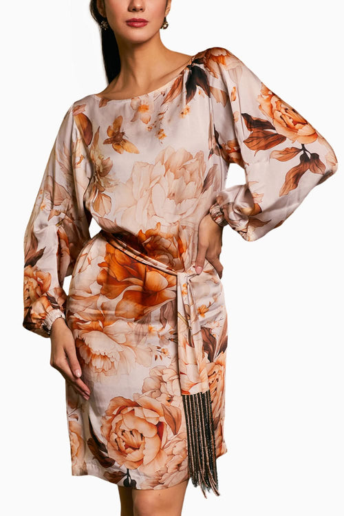 Goe Moth Printed Anti Fit Dress