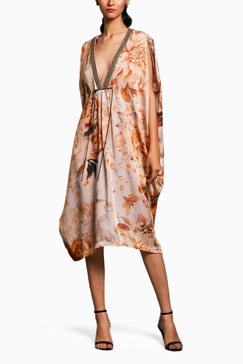 Goe Moth Printed Rope Kaftan