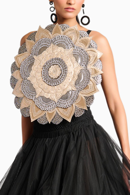 NS 3D Mandala Crop Top