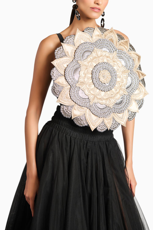 NS 3D Mandala Crop Top