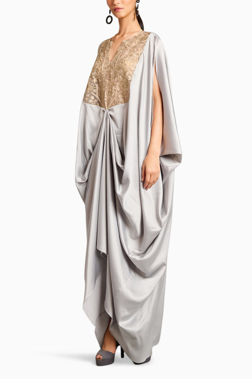 NS Steel Zari Forest Kaftan