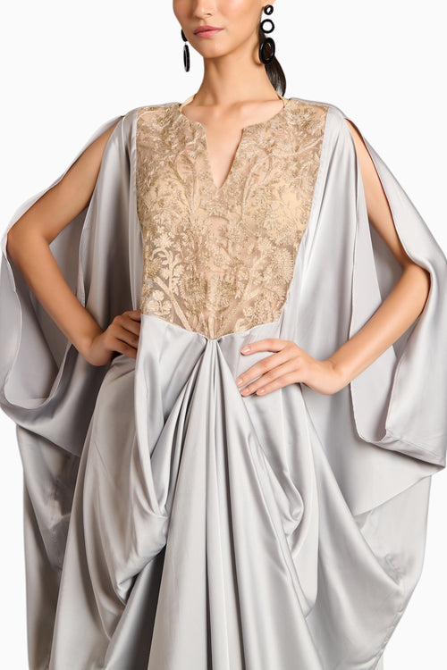 NS Steel Zari Forest Kaftan