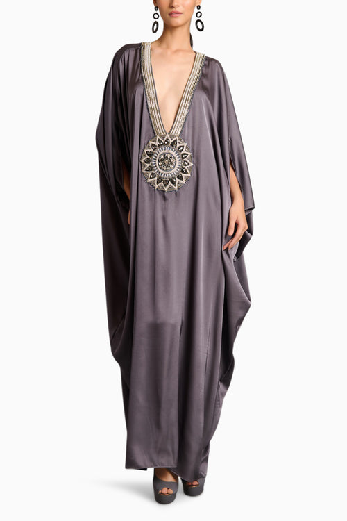 NS Charcoal Mandala Kaftan