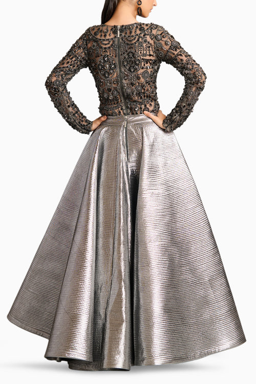 NS Quilted Asymmetric Skirt