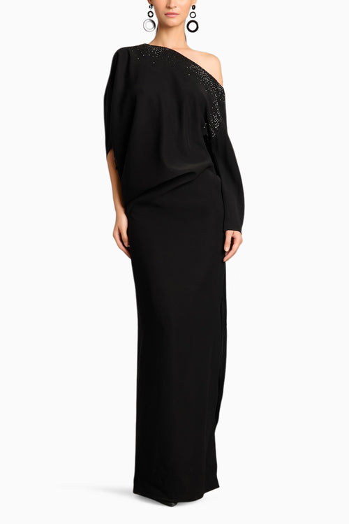 NS Crystal Asymmetric Gown