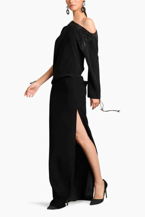 NS Crystal Asymmetric Gown