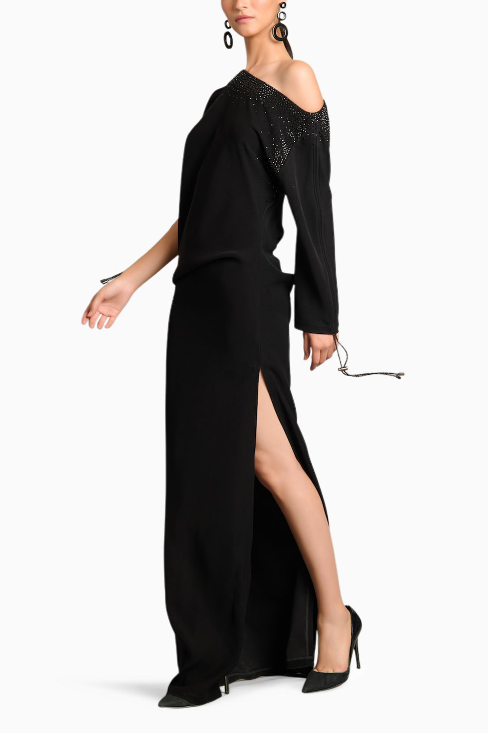 NS Crystal Asymmetric Gown