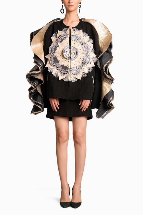 NS 3D Mandala Ruffle Jacket