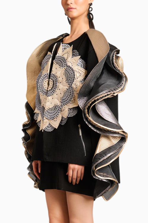 NS 3D Mandala Ruffle Jacket