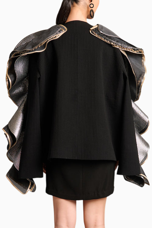 NS 3D Mandala Ruffle Jacket