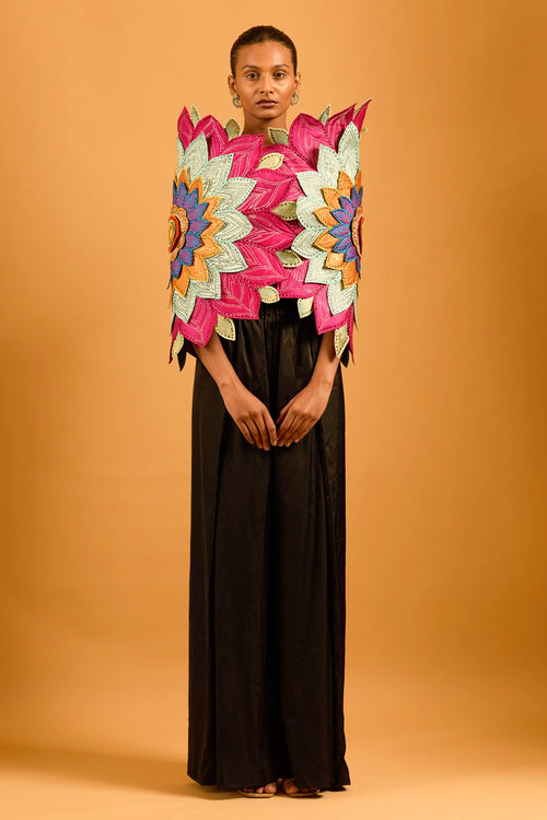 Trifecta Black Pleated Pants