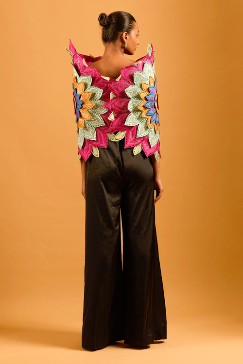 Trifecta Black Pleated Pants