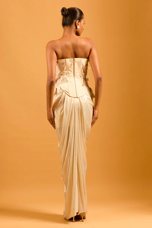Trifecta Ivory Flower Corset