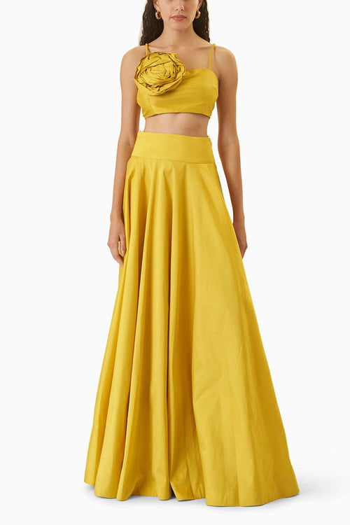 Yellow Wild Rose Top and Phoenix Skirt