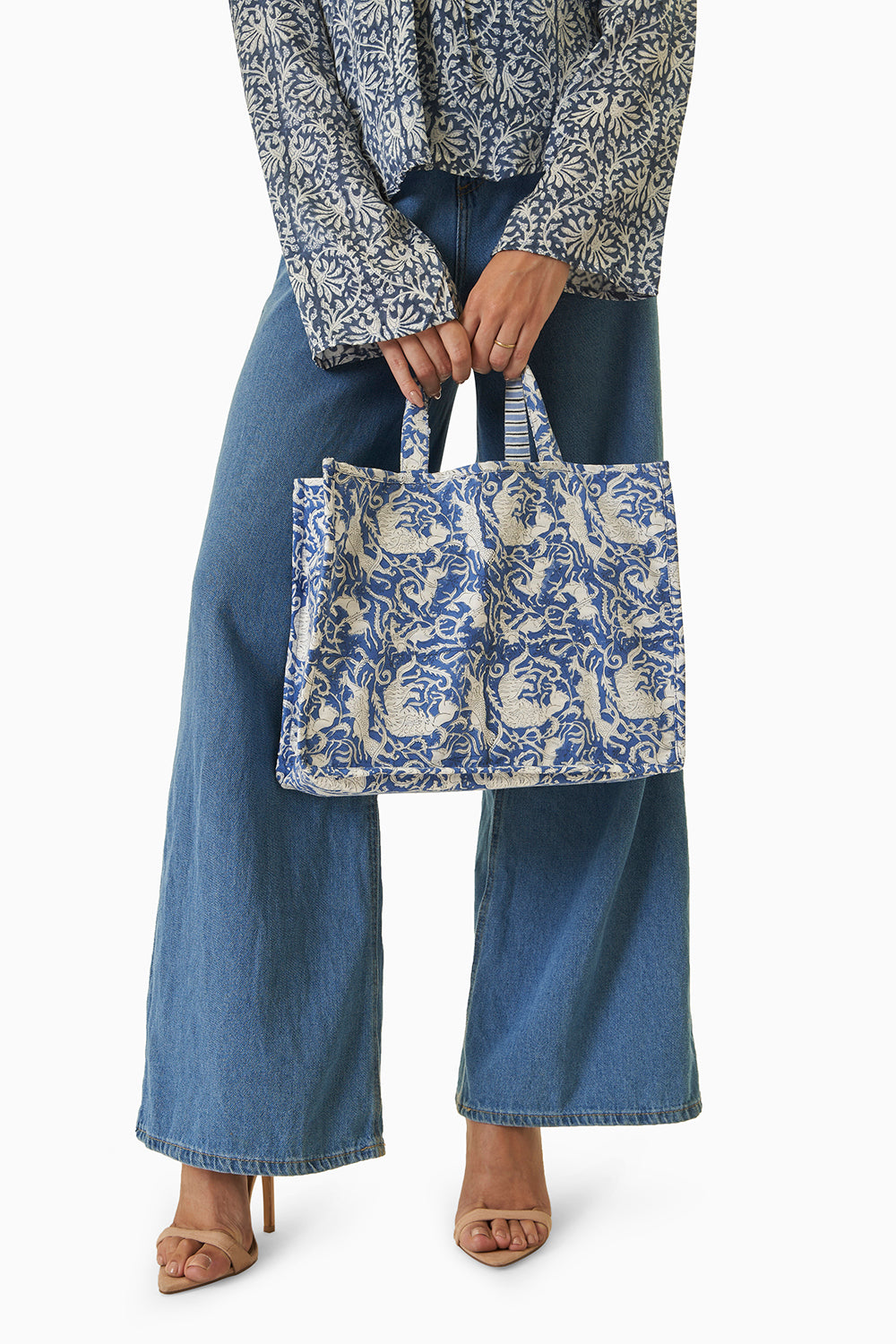 Blue Small Tote Bag