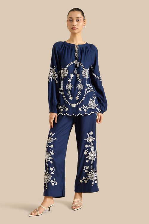 Solange Navy Co-ord Set