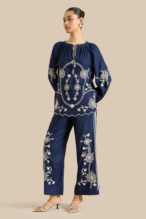 Solange Navy Co-ord Set