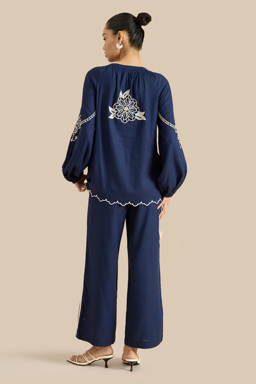 Solange Navy Co-ord Set