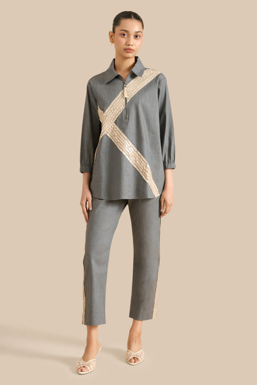 Edge Denim Co-ord Set