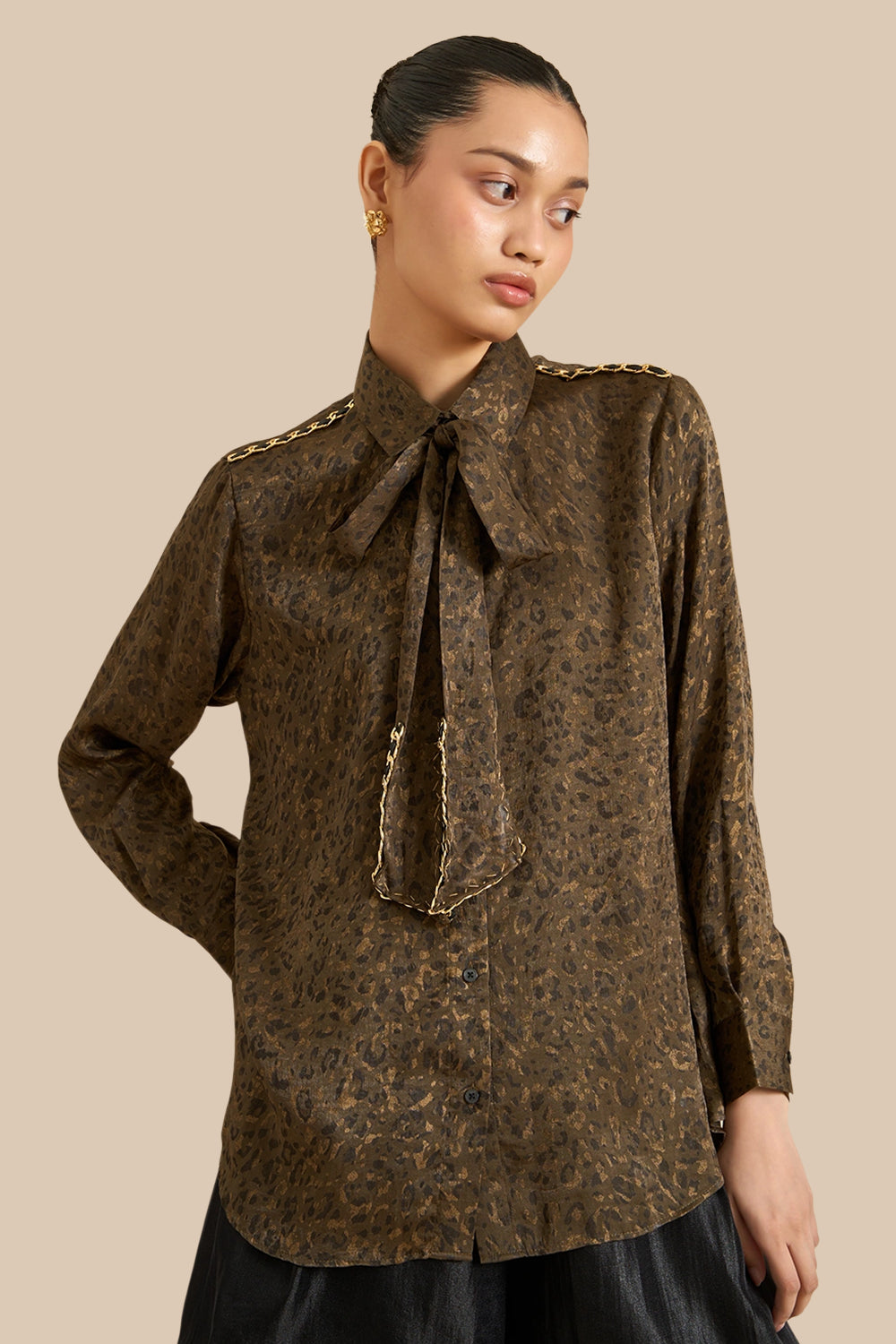 Lustre Animal Print Shirt
