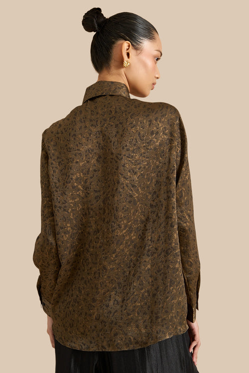 Lustre Animal Print Shirt