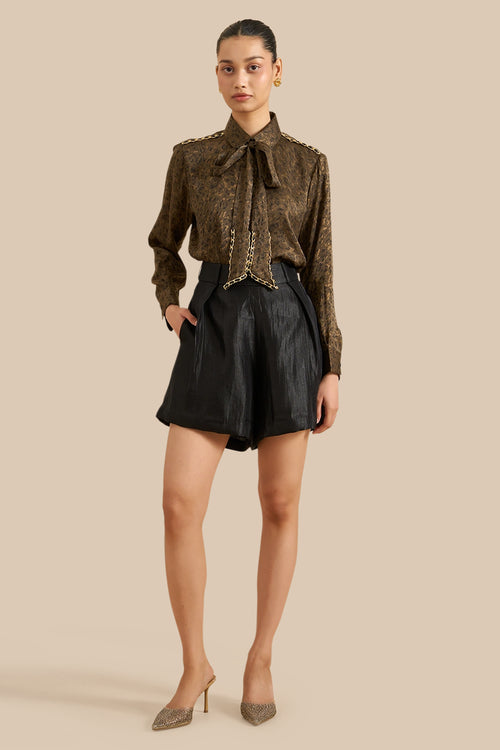 Lustre Animal Print Shirt