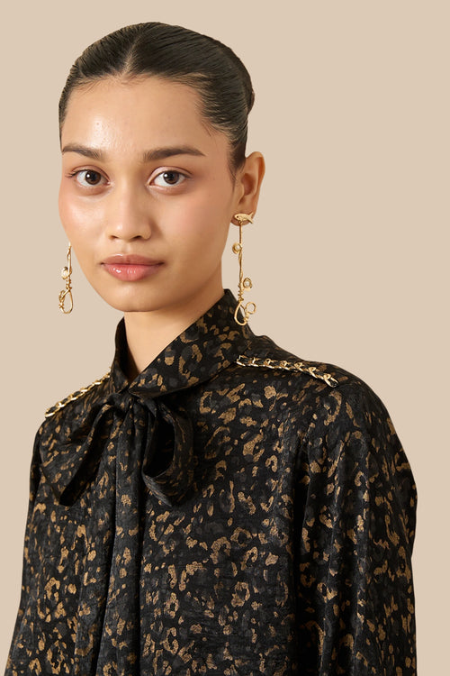 Lazuli Leopard Print Shirt