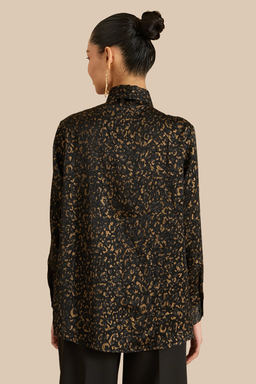 Lazuli Leopard Print Shirt
