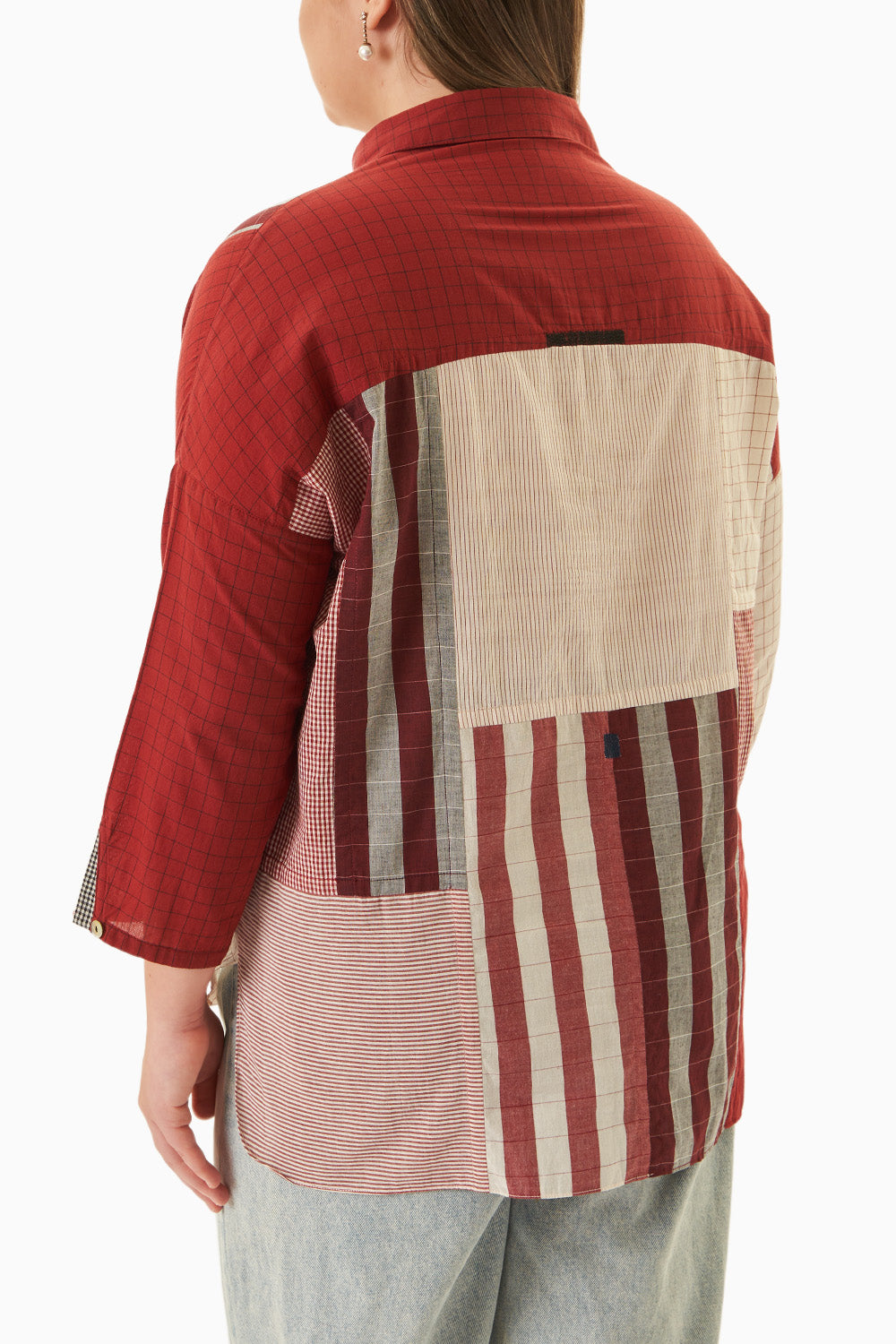 Patchwork Shirt Red Kora