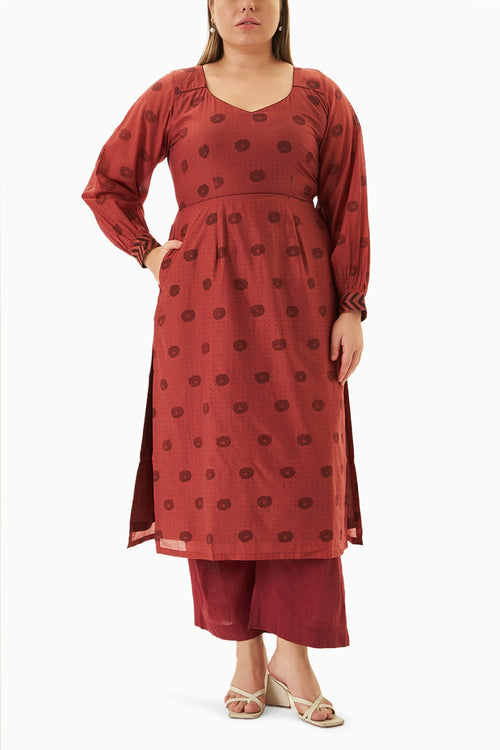 Burnt Sangria Dress