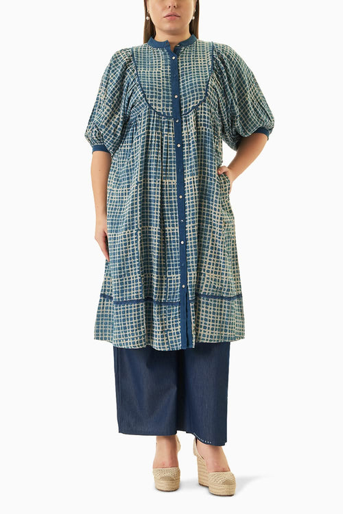 Blue White Printed Co-ord Set