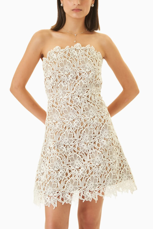 White Bustier Lace Love Dress