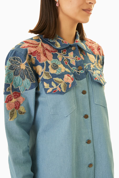 Blue Horizon Shacket