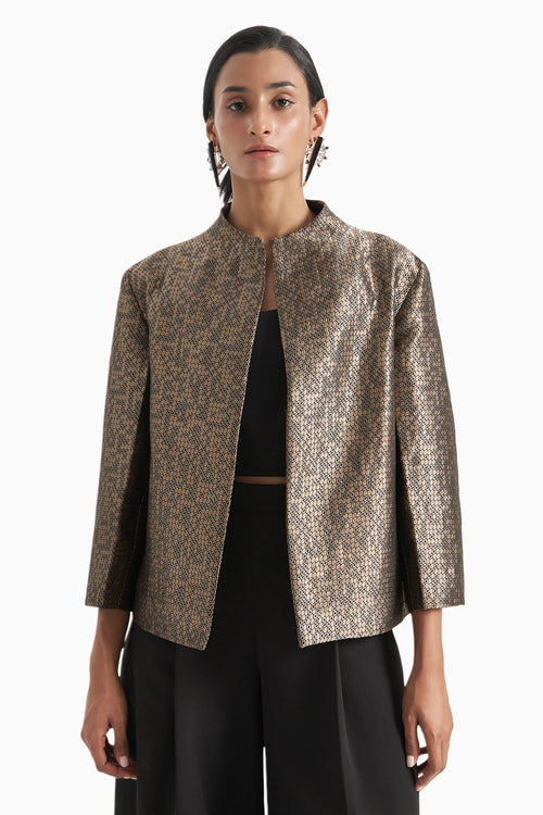 Eyelet Oversized Banarsi Jacket