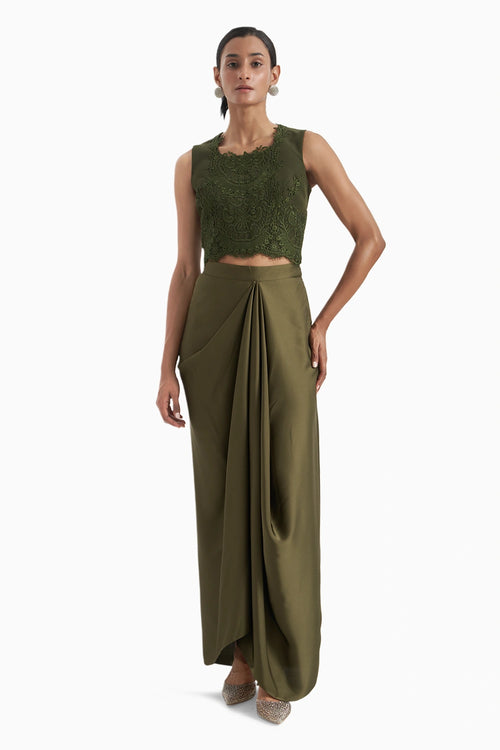 Green Tissue Lace Fusion Set