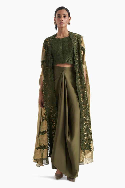 Green Tissue Lace Fusion Set