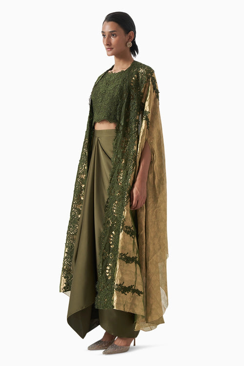 Green Tissue Lace Fusion Set