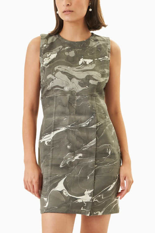 Denim Charcoal Short Dress